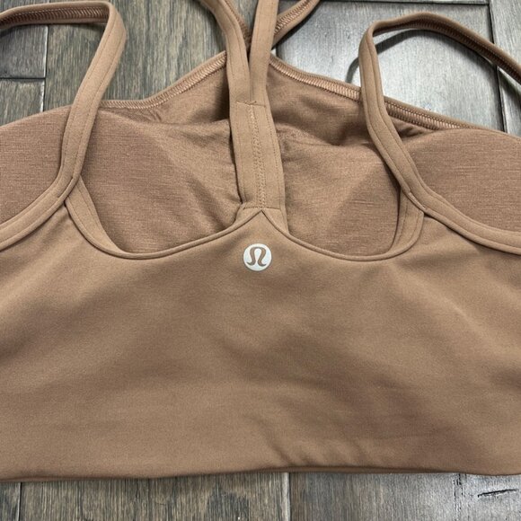 Lululemon NWT Flow Y Strappy Bra Nulu Cacao - Picture 6 of 12